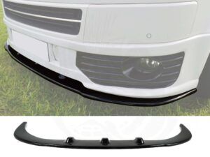Alternative view of T5.1 Facelift 2010> Gloss Black Sportline Style Front Splitter