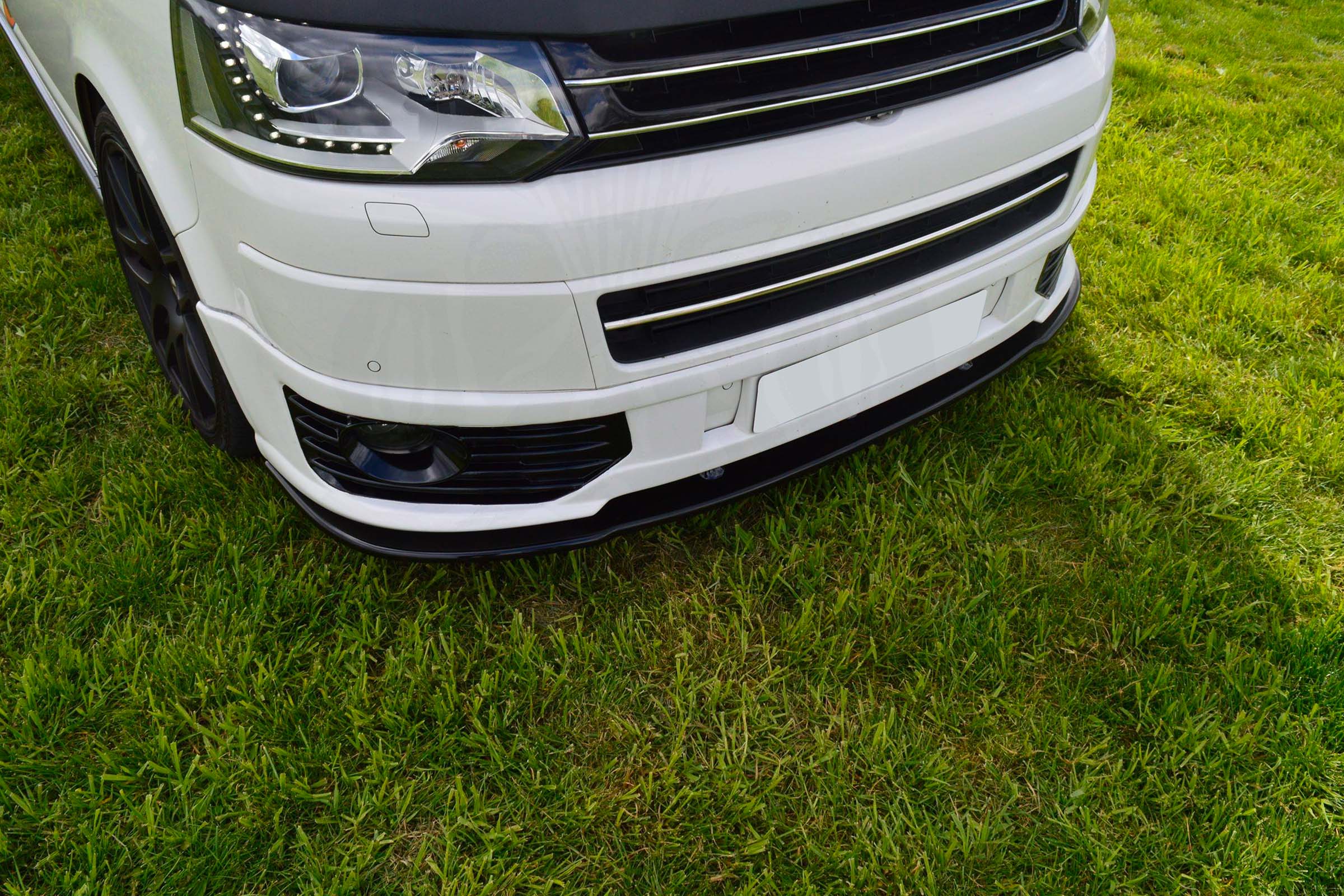 T5.1 Facelift 2010> Gloss Black Sportline Style Front Splitter - Image 6