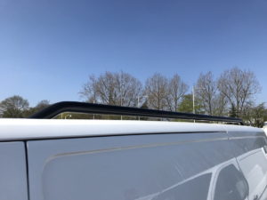 Transit Custom 42mm Gloss Black Roof Bars LWB