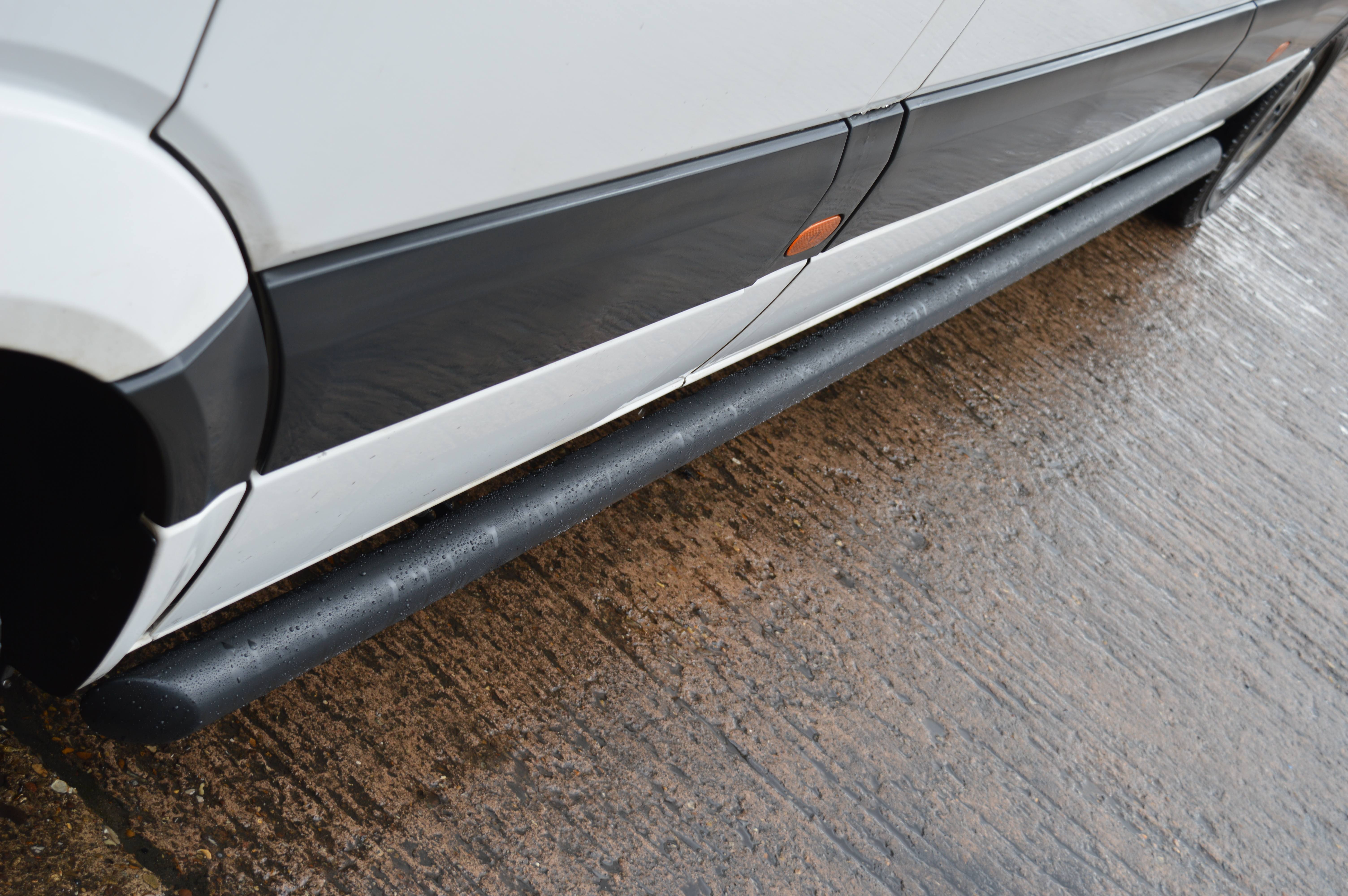 Sprinter/Crafter Matt Black Streamline Side Bars (L2 MWB) Wholesale