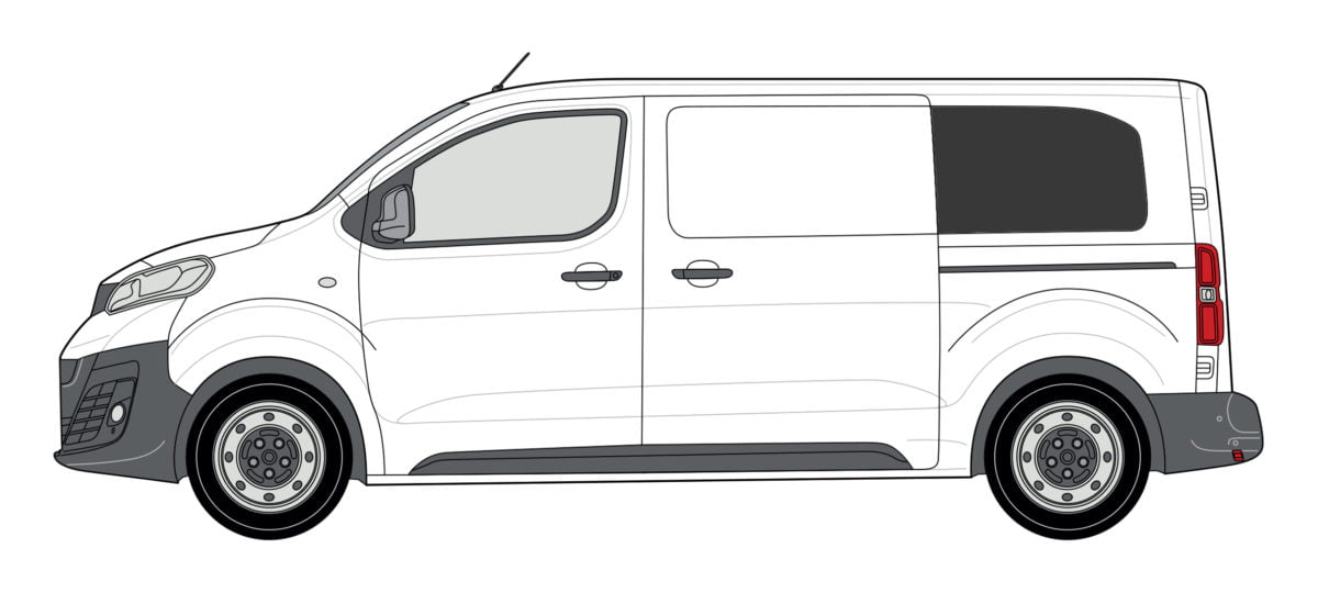 Dispatch/Expert/Proace 2016> (MWB) N/S Rear Quarter Window In Privacy Tint