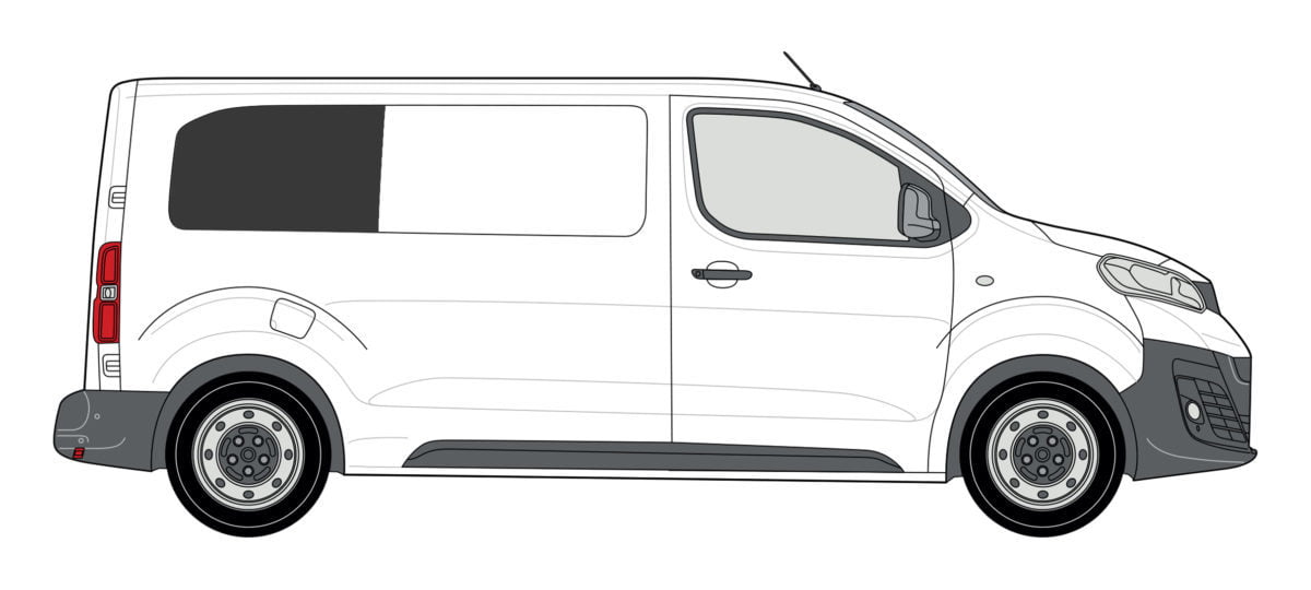 Dispatch/Expert/Proace 2016> (MWB) O/S Rear Quarter Window In Privacy Tint