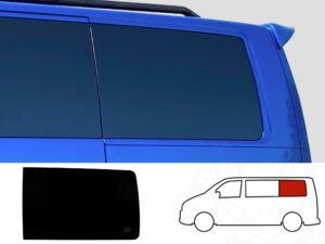 VW T5/T5.1/T6/T6.1 N/S/Rear Quarter (SWB)  *BLACKOUT* Window (Nearside)
