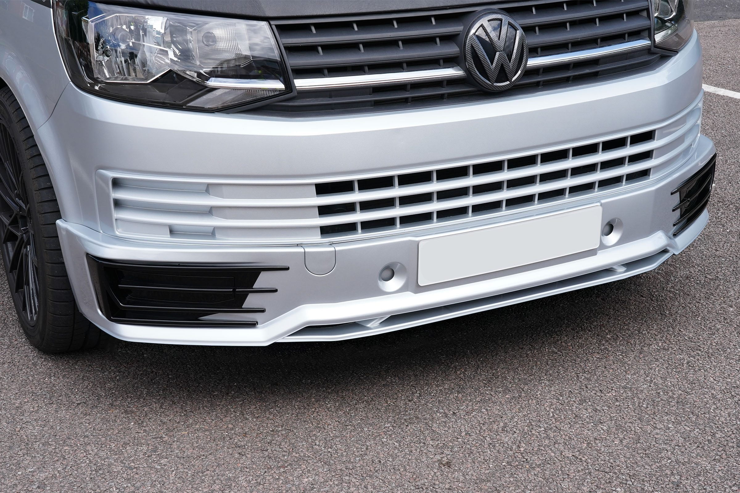 T6 2015> Sportline Style Front Spoiler - PP Plastic (PRIMED) - Image 2
