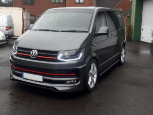 Alternative view of T6 2015> ABT Style Front Spoiler – PP Plastic (PRIMED)