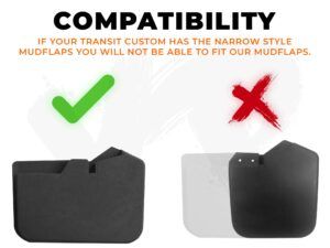 Transit Custom Mudflaps - Front (pair) - Image 3
