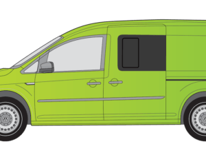 VW Caddy Maxi 2008> N/S/F Opening Window in Privacy Tint - Image 4