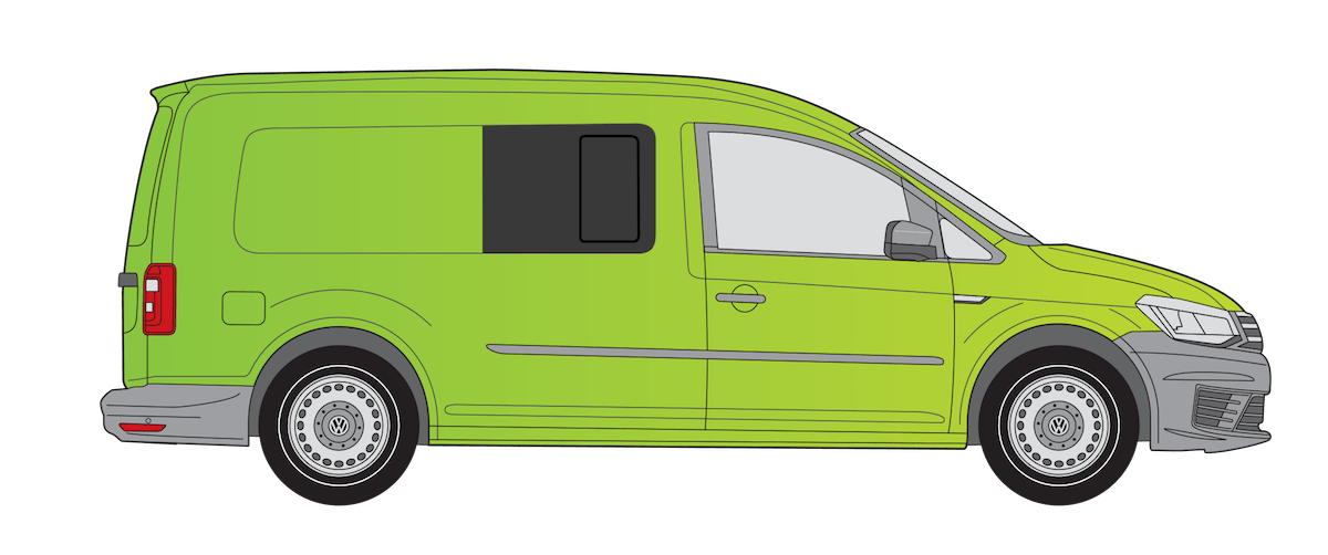 VW Caddy Maxi MK1 08-20 O/S/F Opening Window in Privacy Tint - Image 3