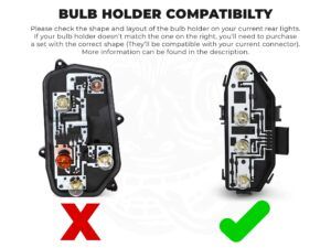 VW T5 Smoked LED Rear Lights - Tailgate (PRL9068) - Image 4