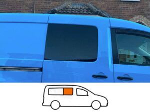Volkswagen Caddy Maxi 2008> O/S/F Fixed Window in Privacy Tint