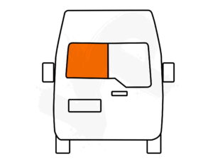 Master/Movano 2010>2024 Nearside Back Door Glass In Privacy Tint
