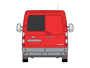 Alternative view of Master/Movano 2010>2024 Nearside Back Door Glass In Privacy Tint