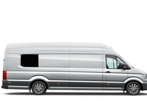 Crafter/TGE 2017> O/S/Rear 1/4 Fixed Window in Privacy Tint LWB/LWB+