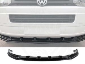 Alternative view of T5.1 Facelift 2010> Gloss Black Front Splitter For Under Genuine Bumper