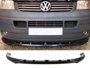 T5 Gloss Black Front Splitter For Under Genuine Bumper