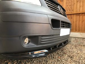 T5 Gloss Black Front Splitter For Under Genuine Bumper - Image 9