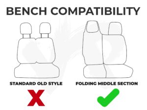 Trafic/Vivaro/Primastar x82 2014> Punched Leather Style Seat Covers - Image 4