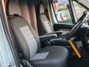 Ducato/Relay/Boxer Punched Leather Style Seat Covers - Grey