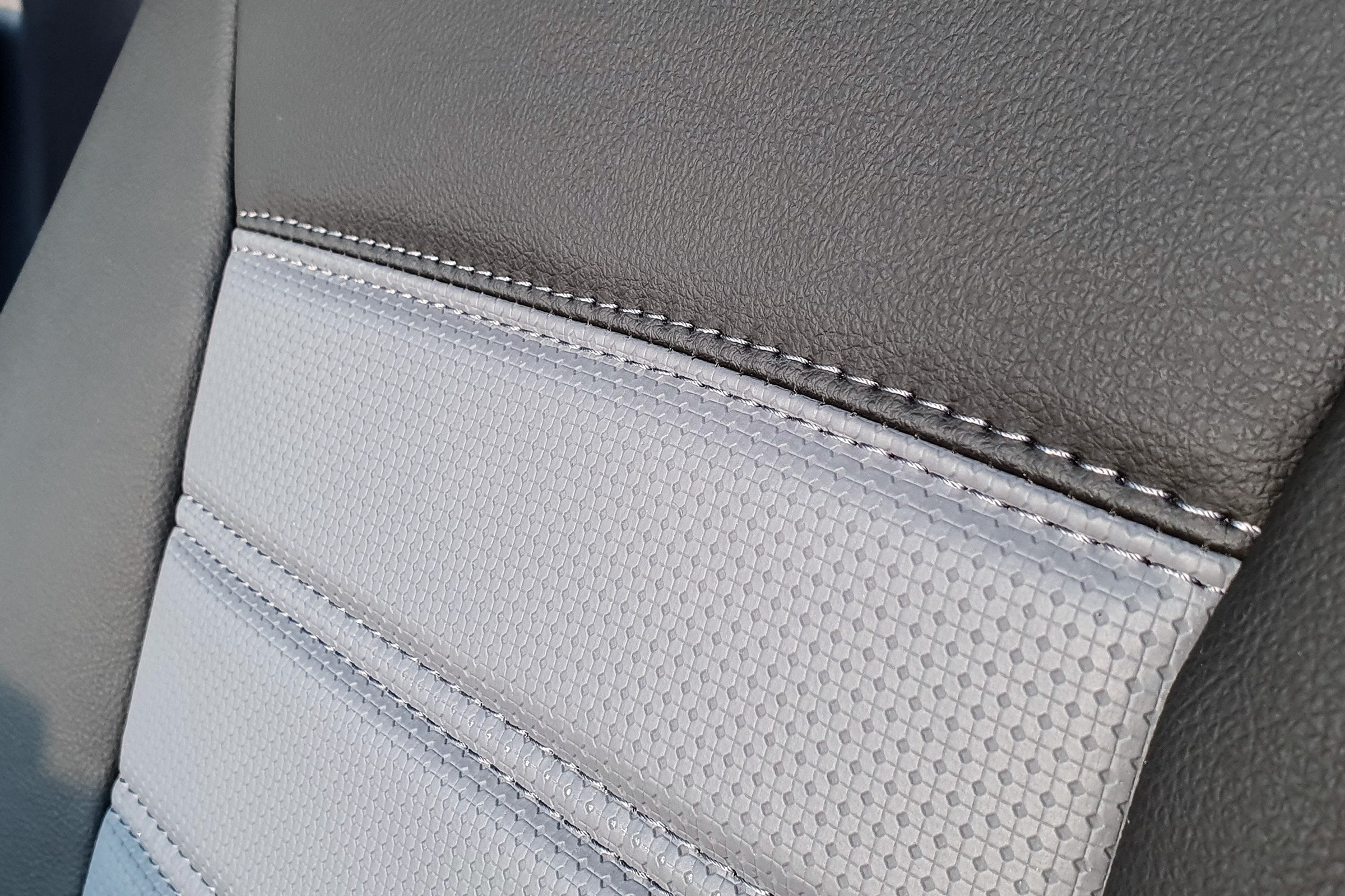 Ducato/Relay/Boxer Punched Leather Style Seat Covers - Grey - Image 5