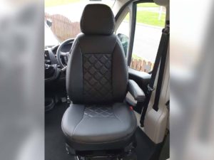 Alternative view of Vauxhall Movano 2021> Diamond Stitch Seat Covers - Black