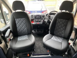 Vauxhall Movano 2021> Diamond Stitch Seat Covers - Grey