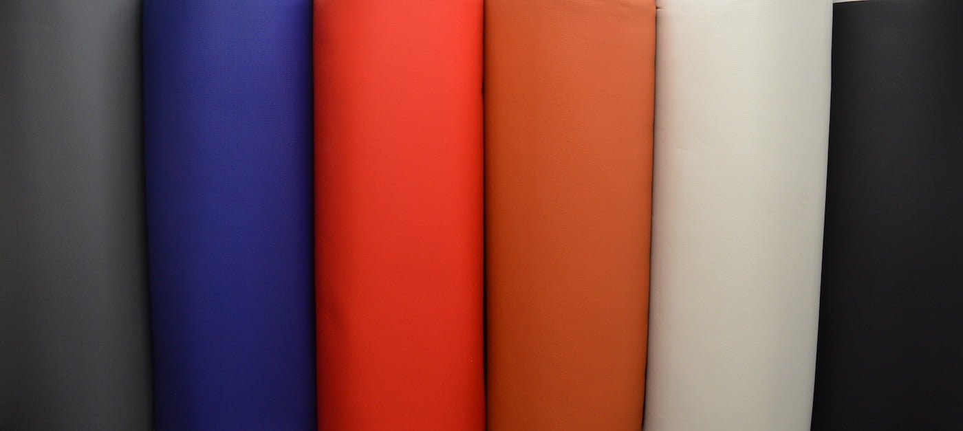 Synthetic Punched Leather Fabric - (Per Meter)
