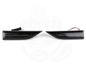 T6 Dynamic Gloss Black W/ Black Lens LED Side Repeaters x 2 - Image 3