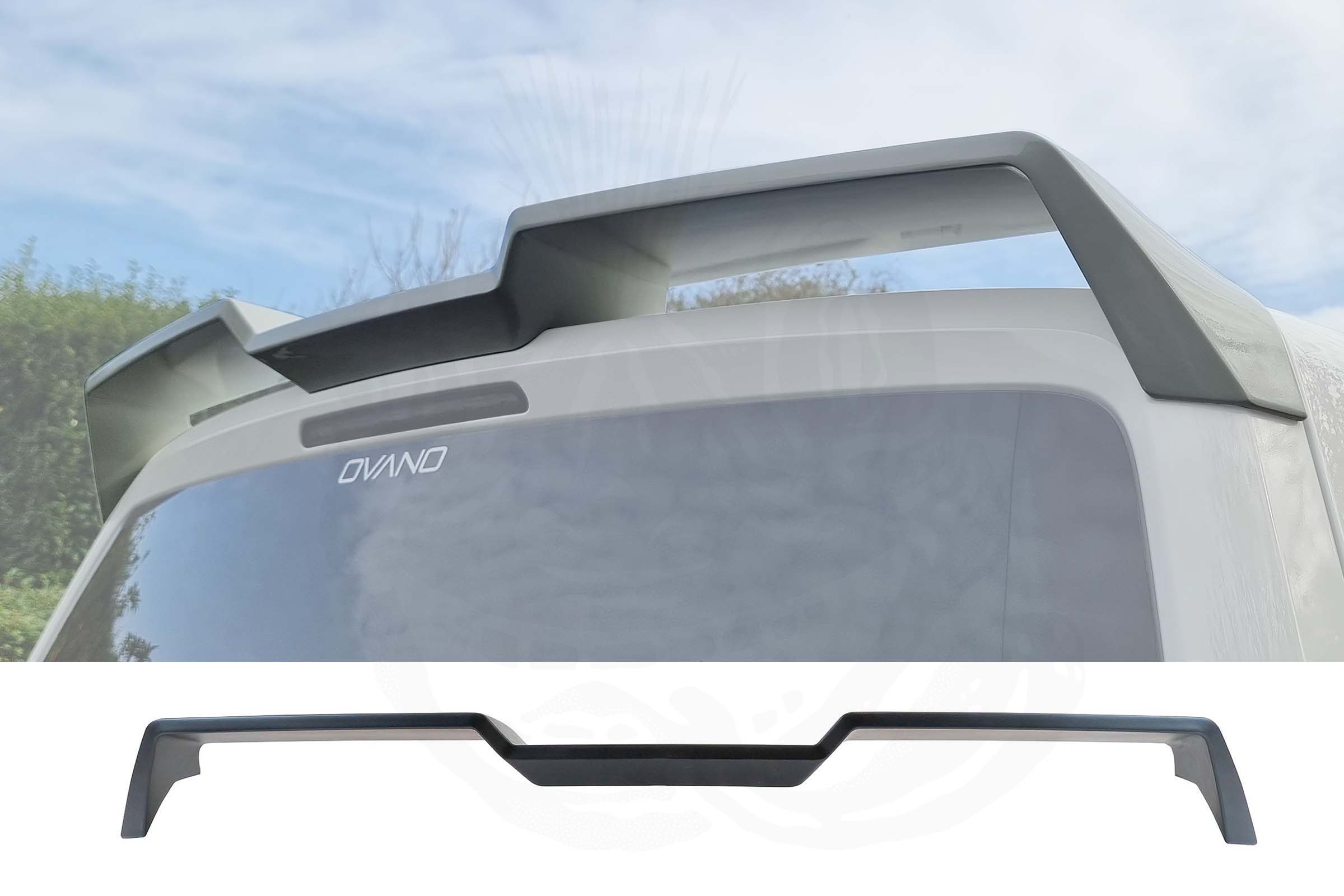 T6/T6.1 ABT Style Rear Spoiler – Tailgate (PRIMED) - Image 2