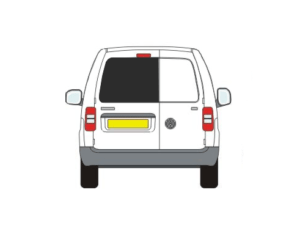 VW Caddy Nearside Twin Rear Door Window In Privacy Tint