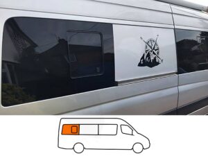 Mercedes Sprinter (LWB/XLWB) O/S/R Opening Window in Privacy Tint