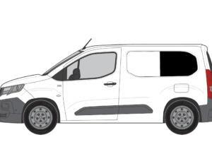 Vauxhall Combo 2019> (SWB) N/S/R Fixed Window in Privacy Tint