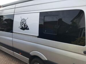 Alternative view of Mercedes Sprinter (LWB/XLWB) N/S/R Opening Window in Privacy Tint