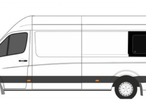 Mercedes Sprinter 2018> (LWB/XLWB) N/S/R Opening Window in Privacy Tint