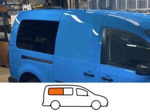 VW Caddy Maxi O/S/R Fixed Window in Privacy Tint