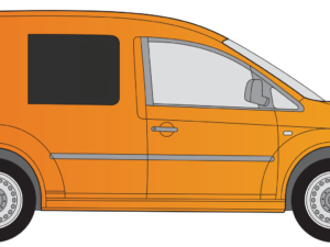 VW Caddy O/S/F Fixed Window in Privacy Tint
