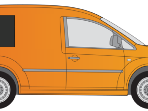 VW Caddy O/S/R Fixed Window in Privacy Tint