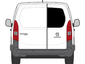 Toyota Proace City 2021> Offside Back Door Window In Privacy Tint