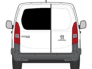 Toyota Proace City 2021> Nearside Back Door Window In Privacy Tint