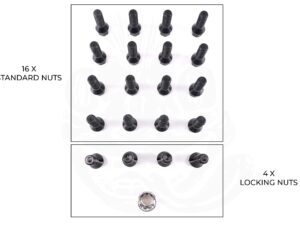 Alternative view of Black Alloy Wheel Bolts