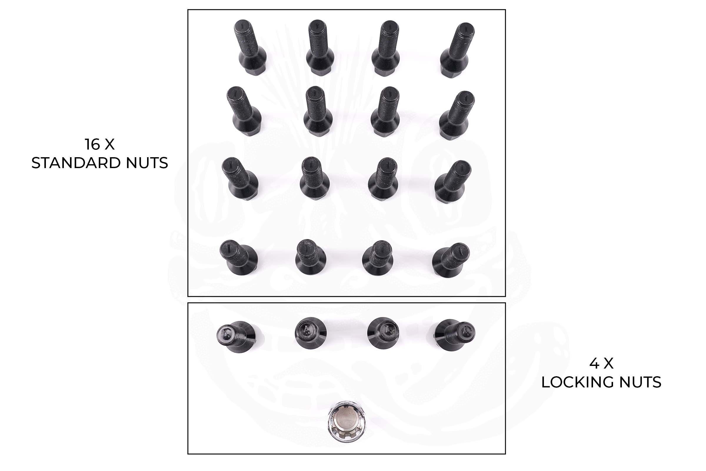 Black Alloy Wheel Bolts - Image 2