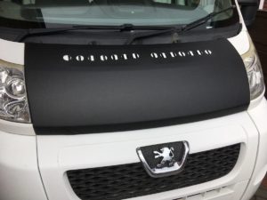 Peugeot Boxer 2014> Plain Black Bonnet Bra