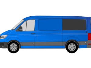 Crafter/TGE 2017> (MWB) N/S/Rear 1/4 Fixed Window in Privacy Tint