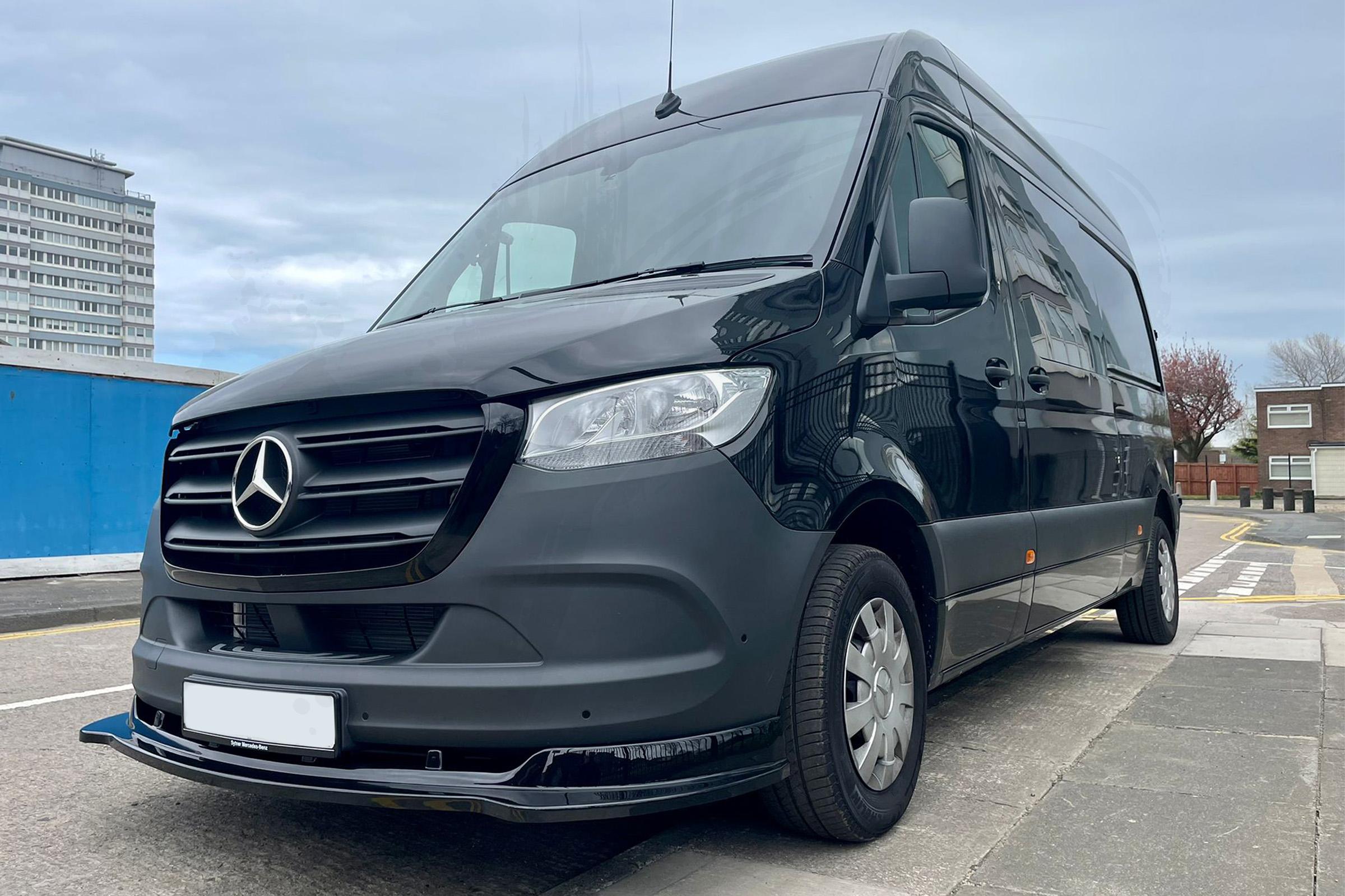 Mercedes Sprinter Front Splitter - Under Original Bumper (2018>) - Image 2