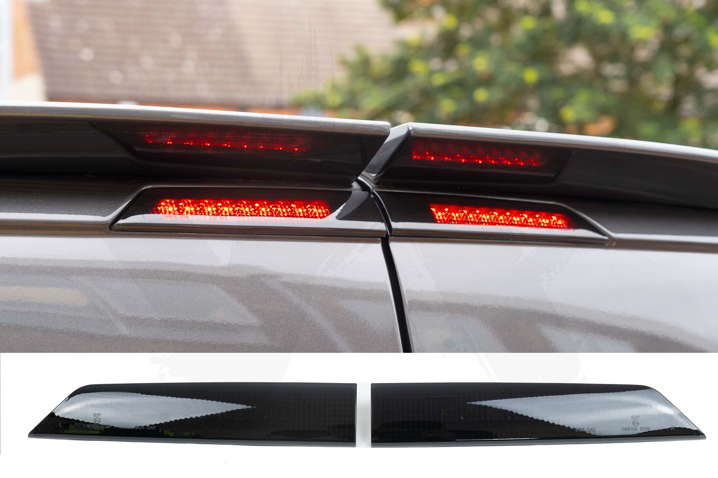 Transit Custom Smoked LED Rear Brake Lights - Pair