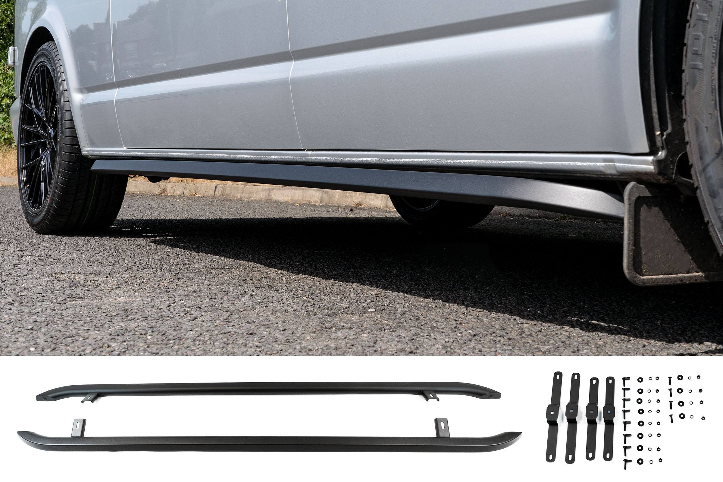 T6/T6.1 Matt Black Trapezoid Sidebars SWB