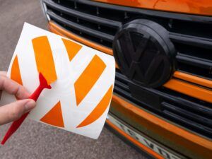 Alternative view of VW T6/T6.1 Front Badge Inlay Decals