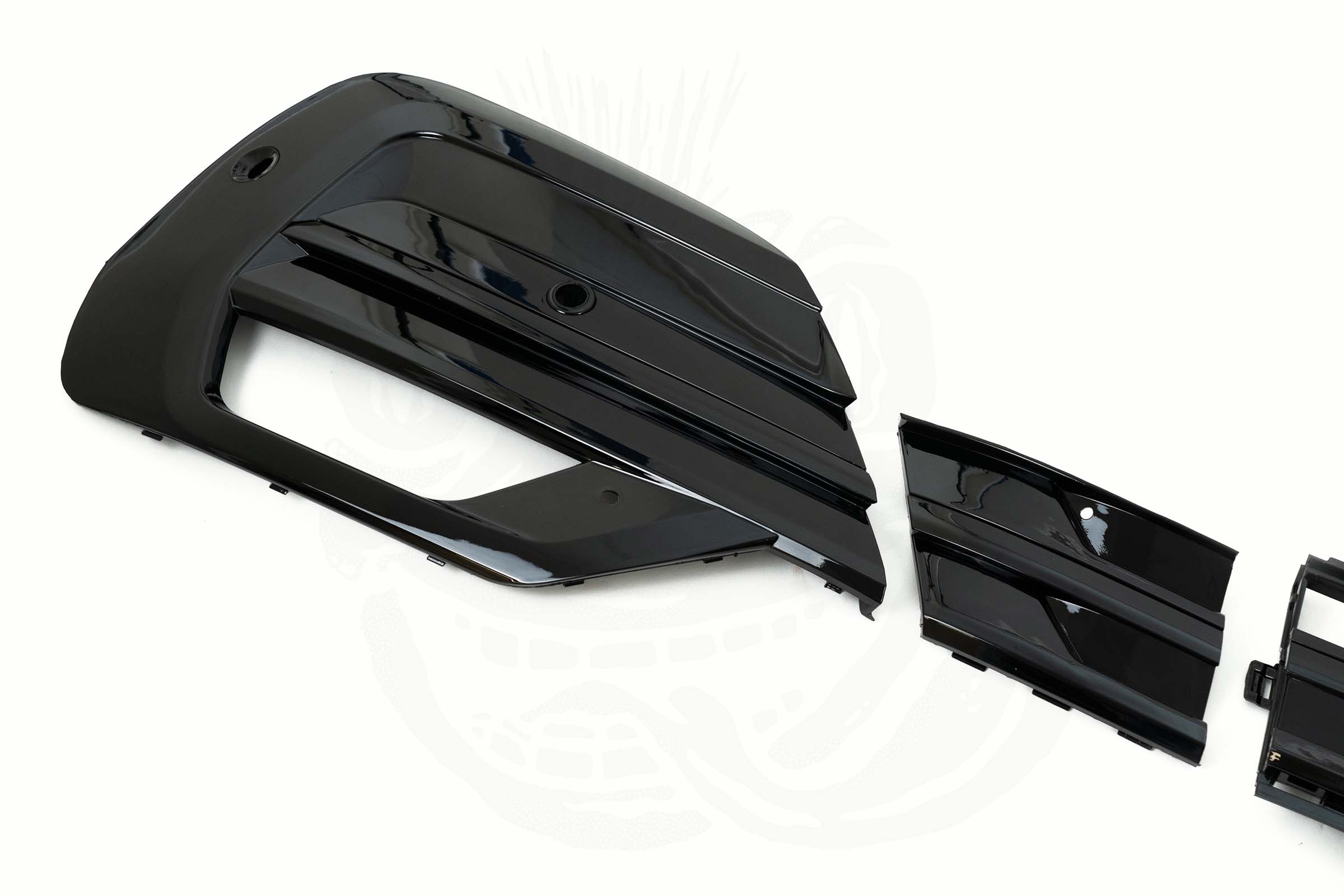 VW T6.1 Gloss Black Front Bumper Grille Inserts - Image 3