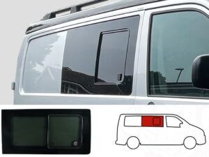 VW T5/T5.1/T6/T6.1 O/S/Front Opening Window In Privacy Tint (Offside)