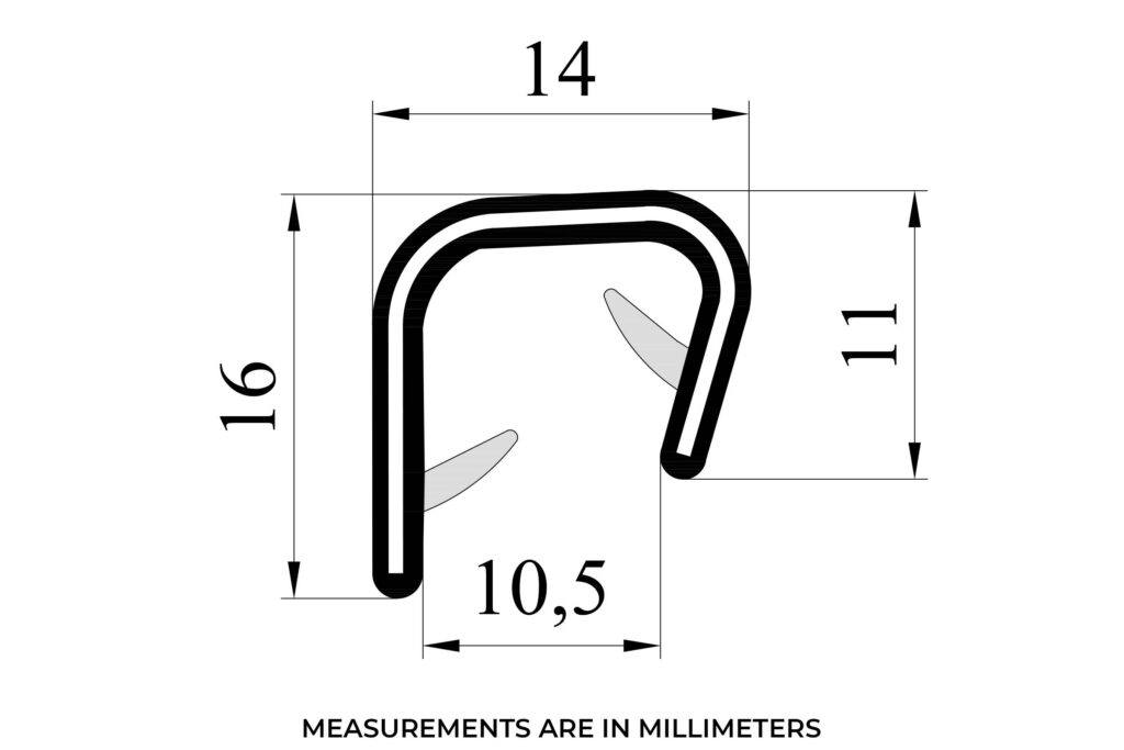 JTrim Window Channel (Per Window) Trade Van Windows
