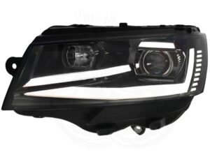 VW T6.1 Black Lightbar Headlights With LED Dynamic Indicator - Image 5